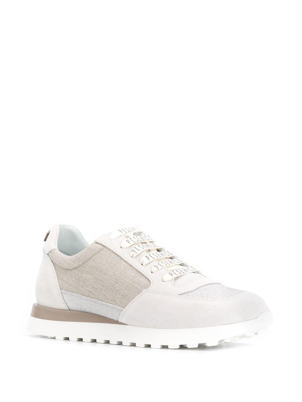 Lyst - Peserico Lace-up Sneakers in White