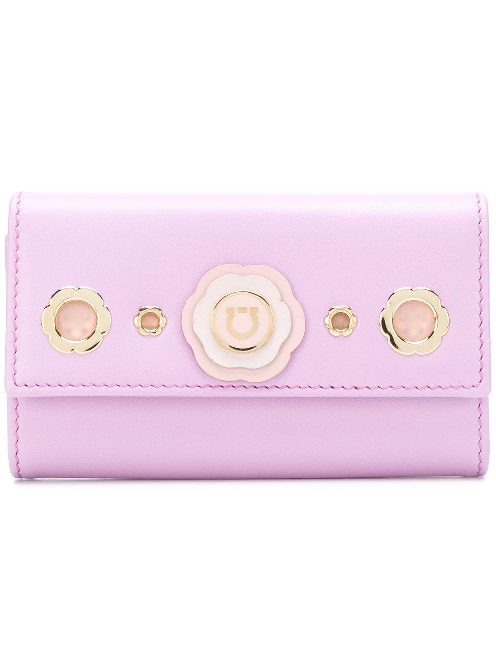 ferragamo pink wallet