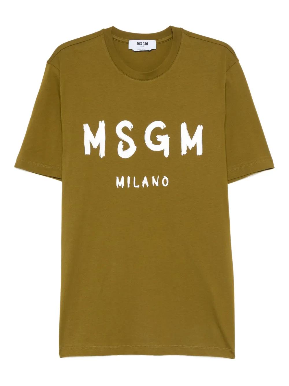 MSGM｜SHORT-SLEEVED ROUND NECK T-SHIRTS (3641MDA510 2470 19640853_44001634_600.jpg