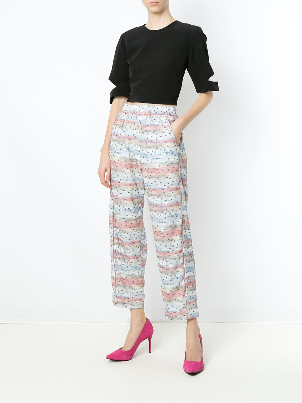 printed jogging bottoms