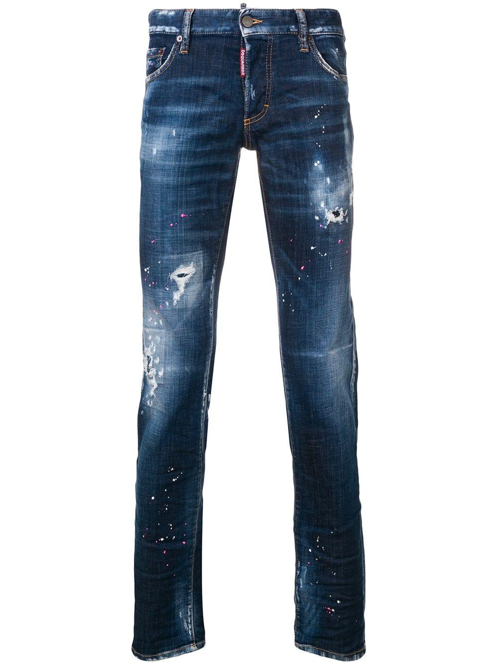 blue straight leg joggers
