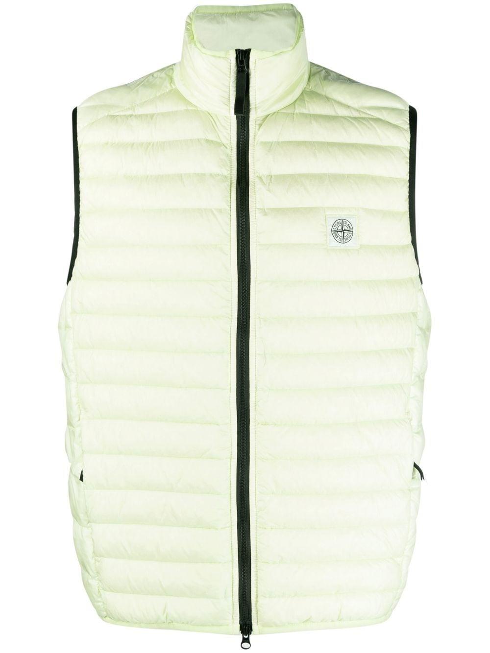Stone Island Logo-patch Padded Gilet in Green for Men | Lyst