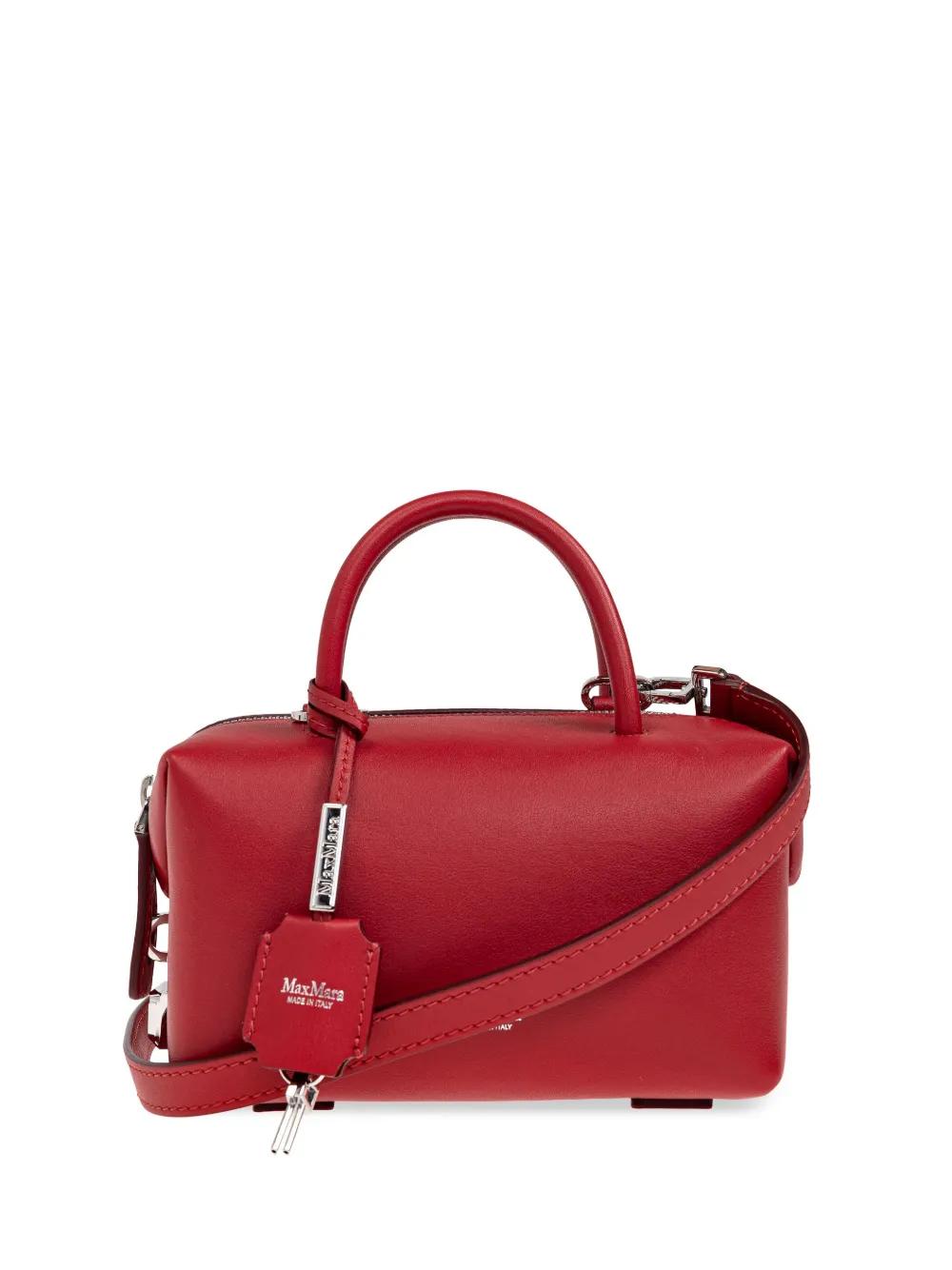 Max Mara Small Leather Handbag in Red | Lyst UK