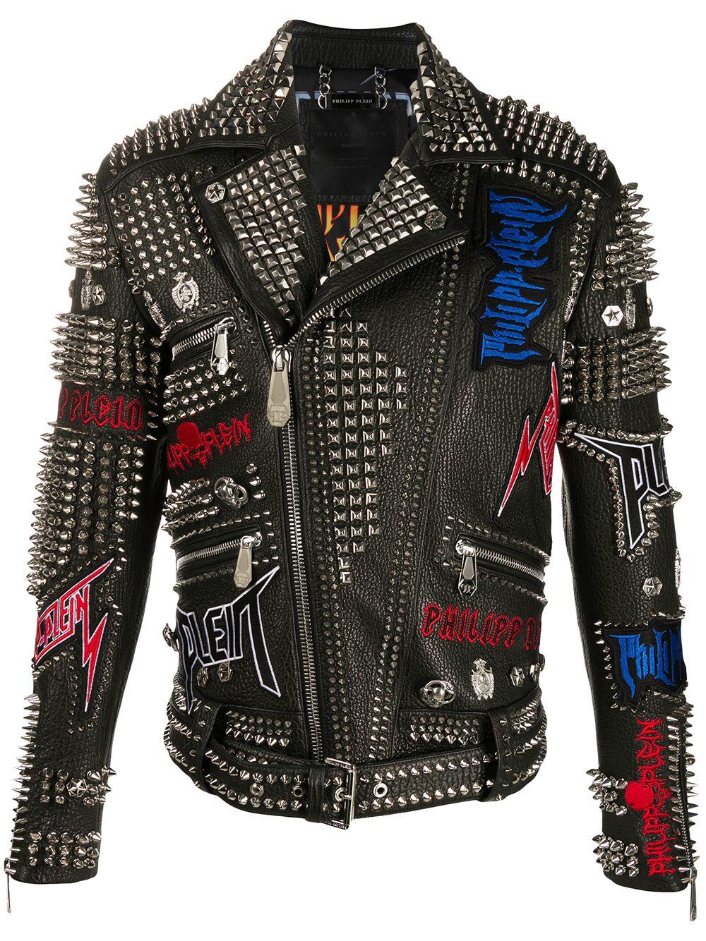 leather jacket philipp plein