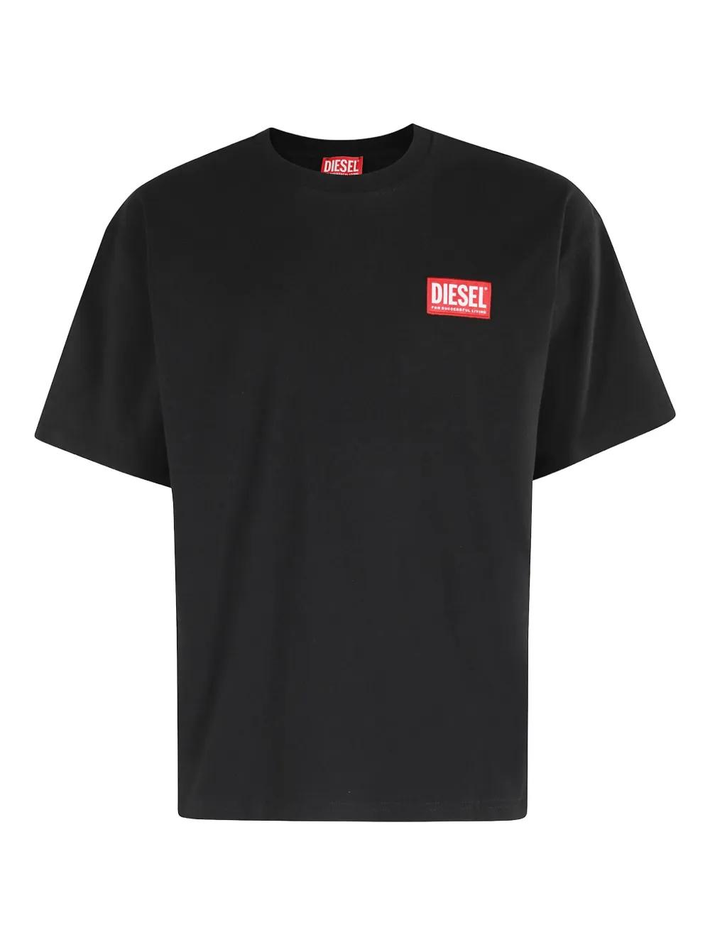 DIESEL Logo-Detail T-Shirt in Black for Men Lyst UK