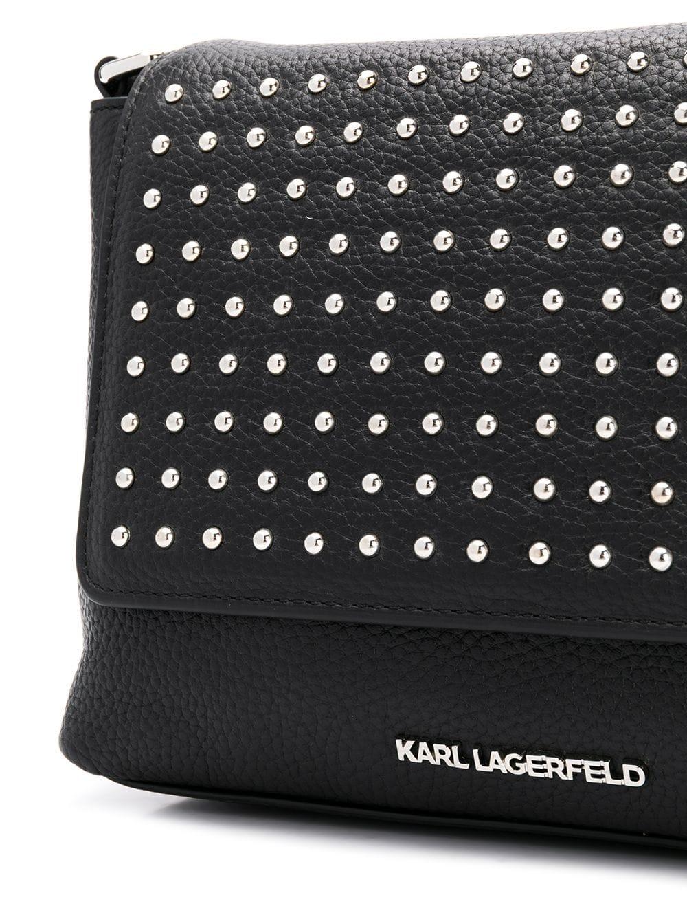 Karl Lagerfeld Damen Umhängetasche Aufbewahrung Nieten Tasche Portemonnaie 