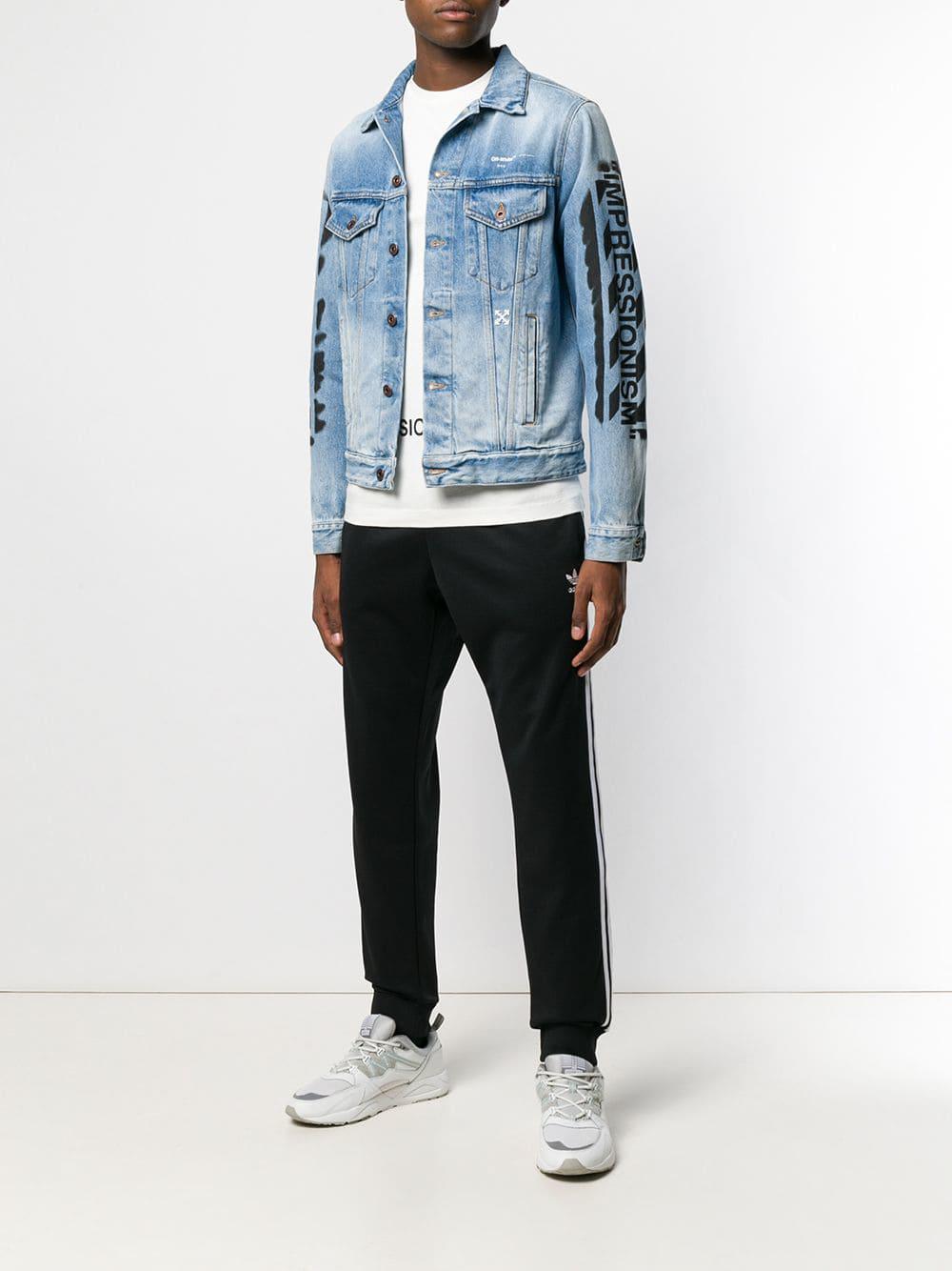 Off-White c/o Virgil Abloh 'impressionism' Denim Jacket in Blue for Men |  Lyst