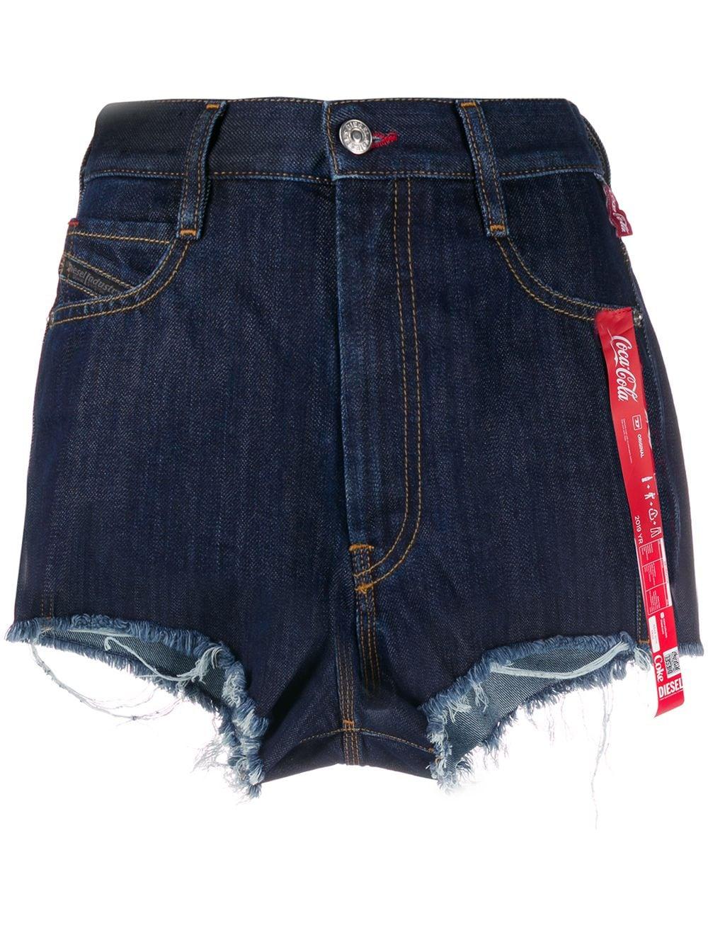 scannen Delegatie verschil DIESEL Coca-cola-ribbon Denim Shorts in Blue | Lyst