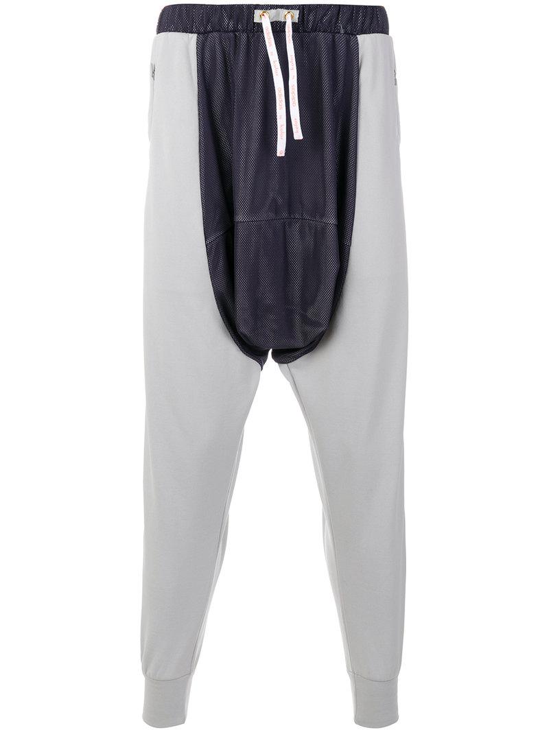 adidas Originals Synthetic Drop-crotch Tracksuit Bottoms in Grey (Gray) for  Men | Lyst