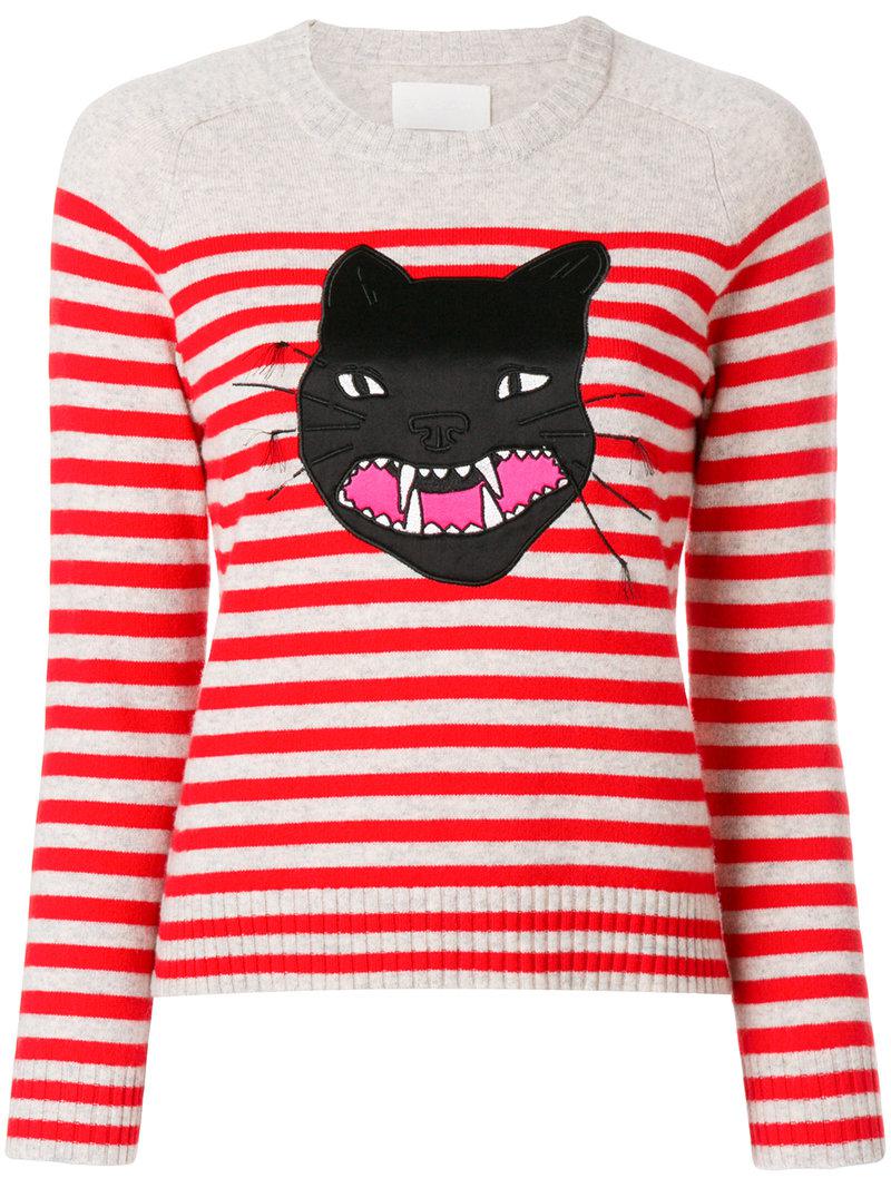 red cat sweater
