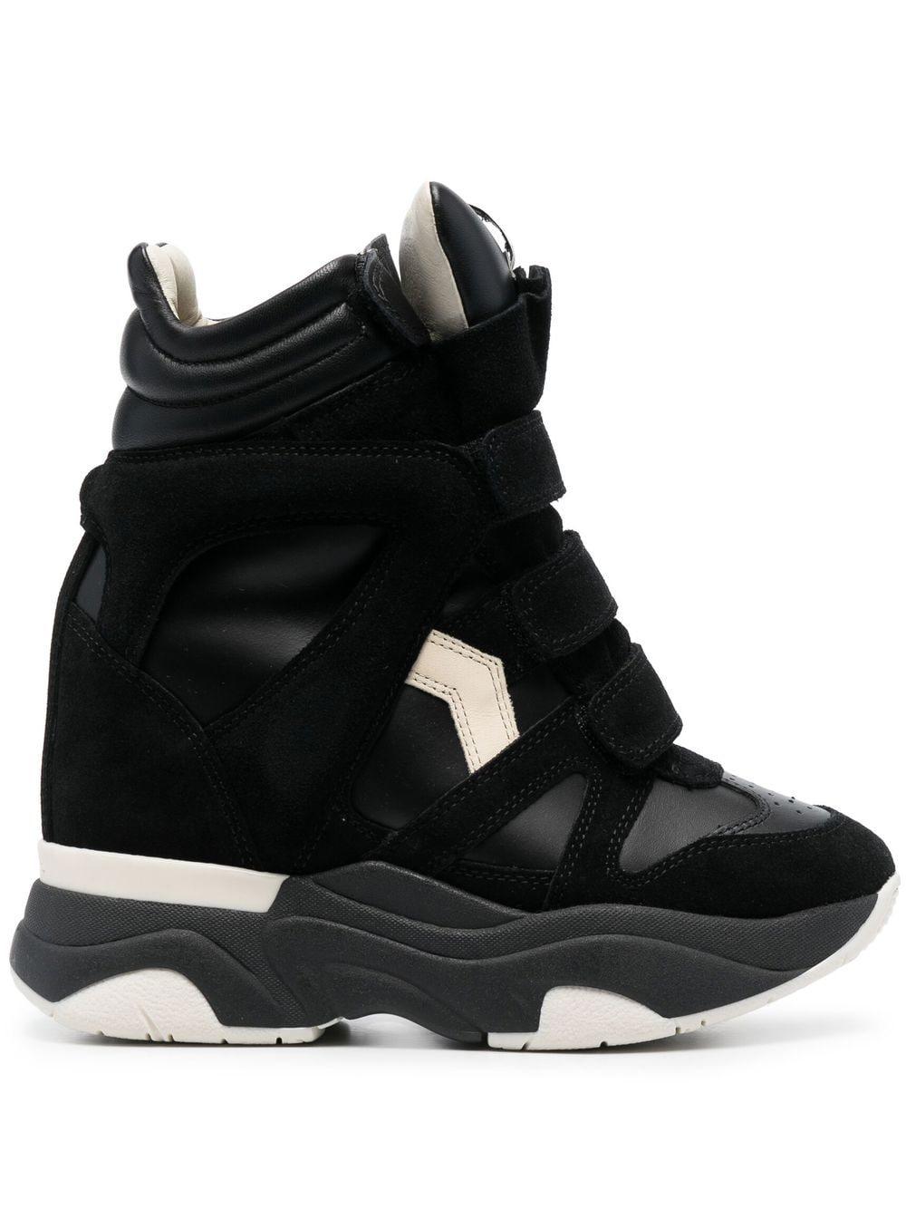 Isabel Marant Balskee High-top Leather Sneakers in Black | Lyst