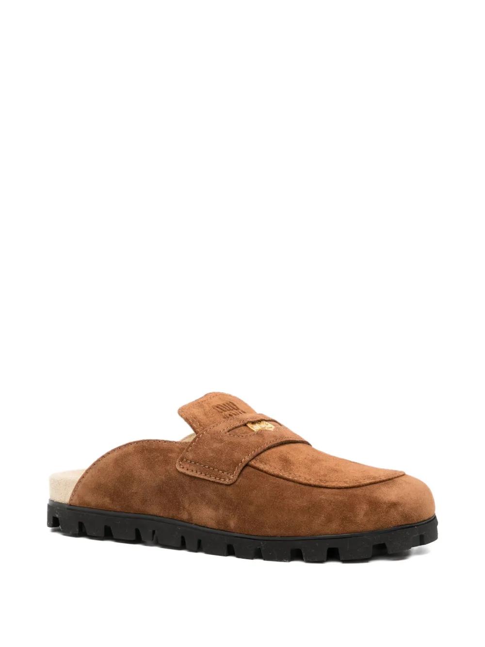 サンダル・ミュール MIU MIIU 5D455E_Z5O_F0401 FADED SUEDE MULE Miu Miu Faded Suede Mules | Saks Fifth Avenue