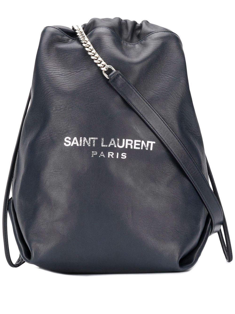 Saint Laurent Teddy Bucket Bag in Blue | Lyst