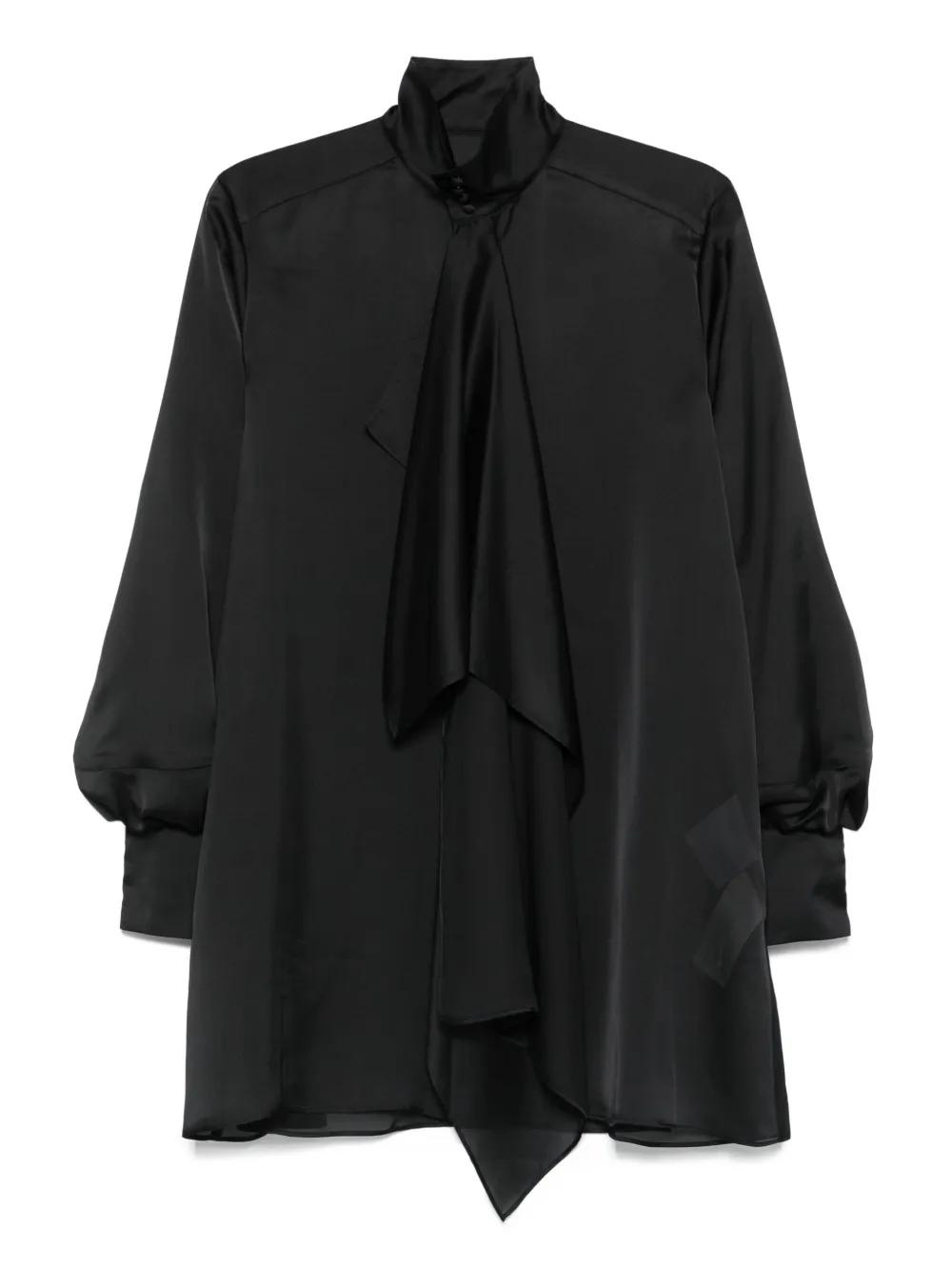 【sacai】ブラック Grosgrain & Quilted Satin ミニワンピース レディース Sacai ワンピース | オンラインセールは最大50%オフ