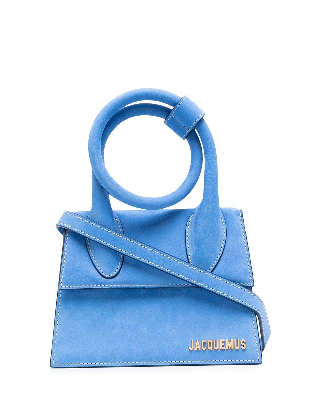 Jacquemus Le Chiquito Noeud Kleine Tas in het Blauw | Lyst NL