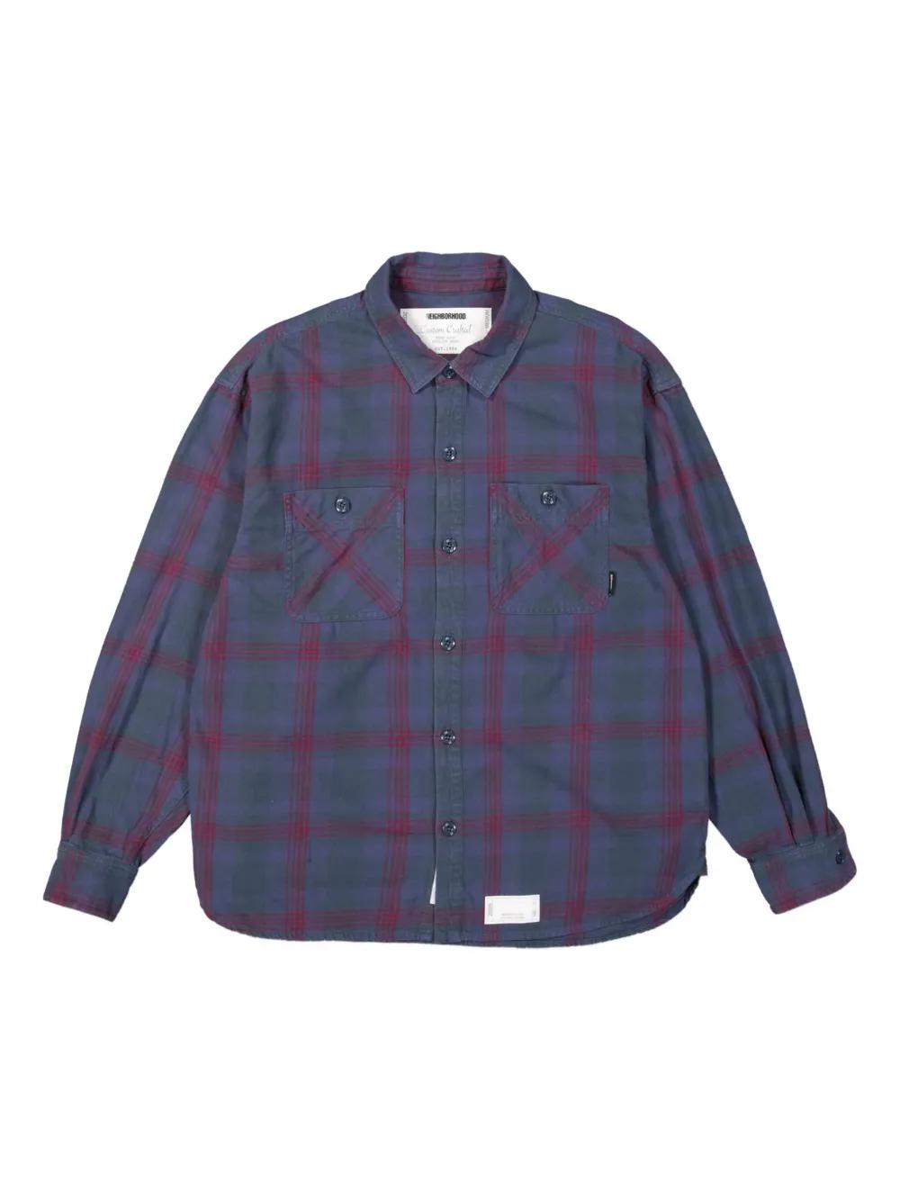 Neighborhood Savage Tartan-Check Shirt in Blue for Men | Lyst UK