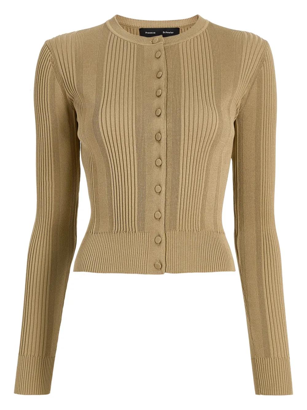 Proenza Schouler 新品　ニットカーディガン Proenza Schouler Sofia Cardigan in Eco Cashmere - Ivory | Proenza