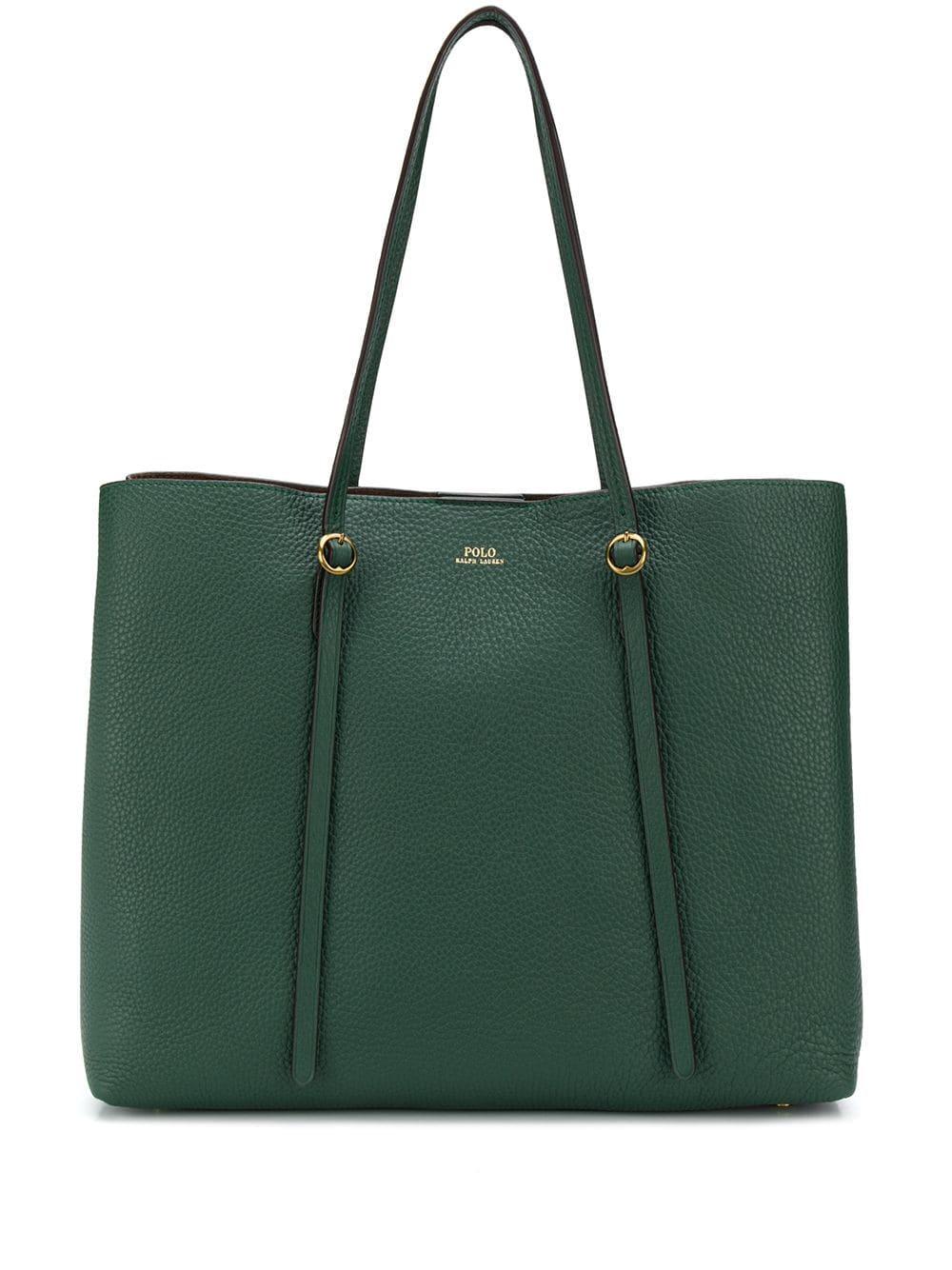 Leather weekend bag Polo Ralph Lauren Green in Leather - 36257047