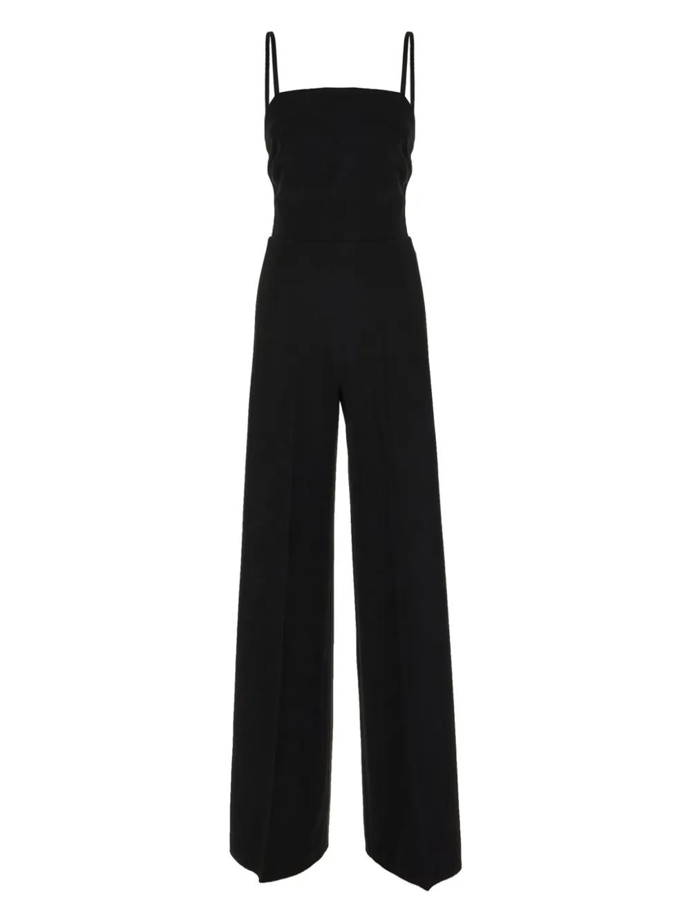 ラグジュアリーブランド【Max Mara】ビスチェジャンプスーツ 黒 ラグジュアリーブランド【Max Mara】ビスチェジャンプスーツ 黒
