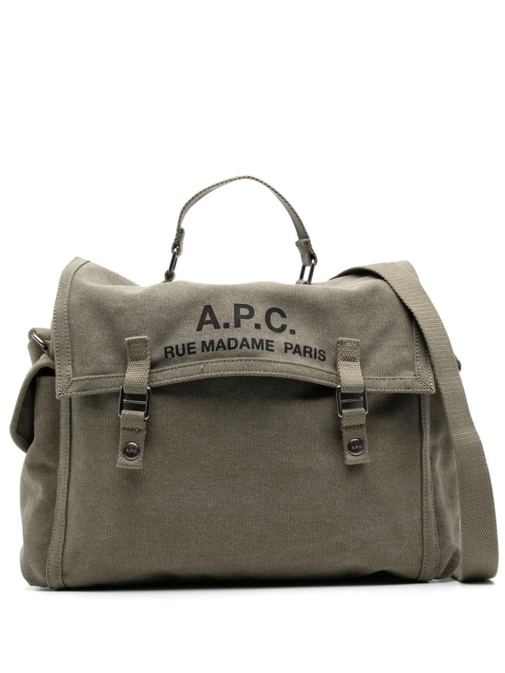 ショルダーバッグ A.P.C. Men Messenger Bags CODBMH62230JAA Green Amazon.com: Canvas Messenger Bag Crossbody Shoulder Bag for