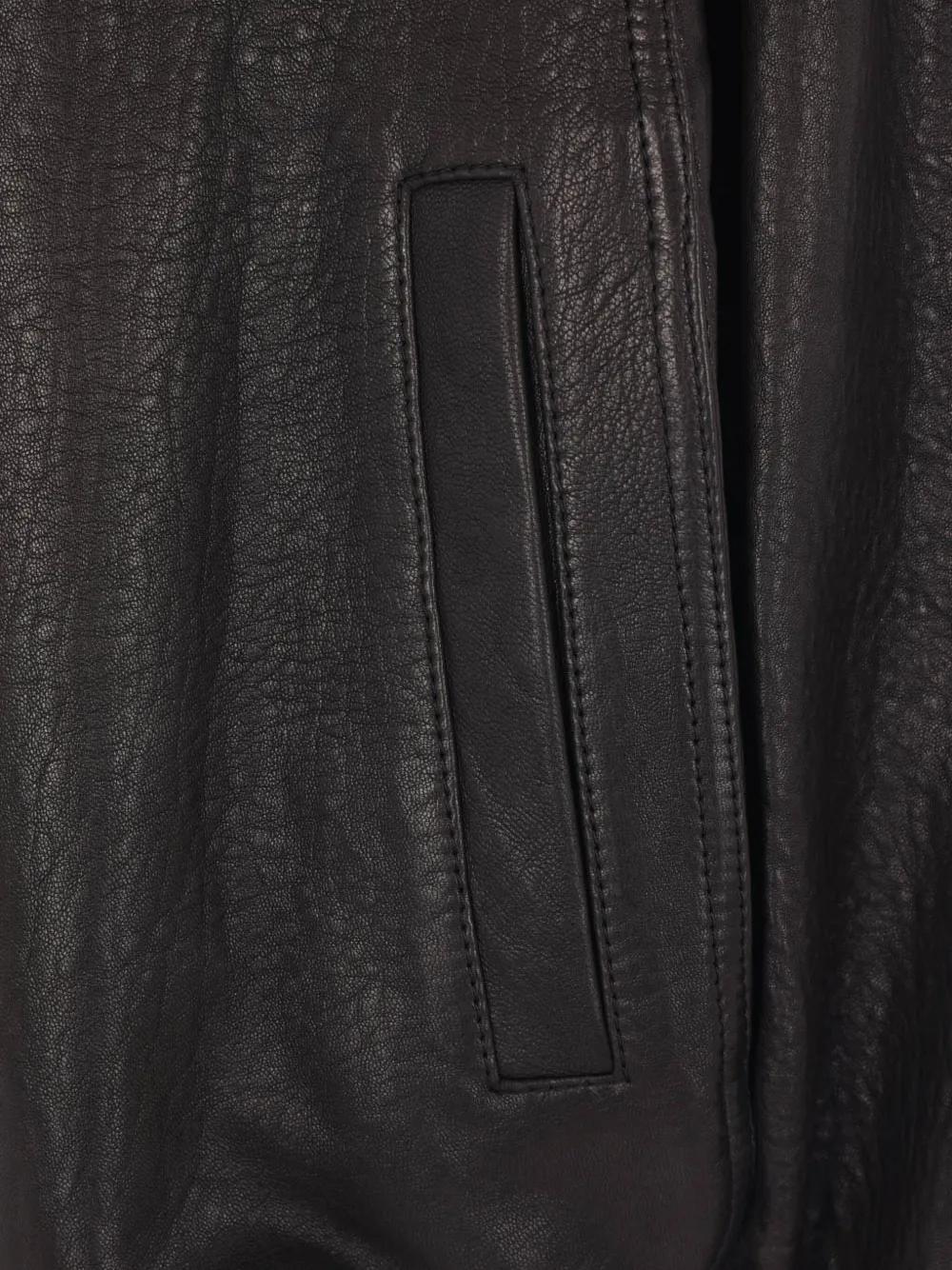 Saint Laurent Nappa-Leather Jacket in Black | Lyst