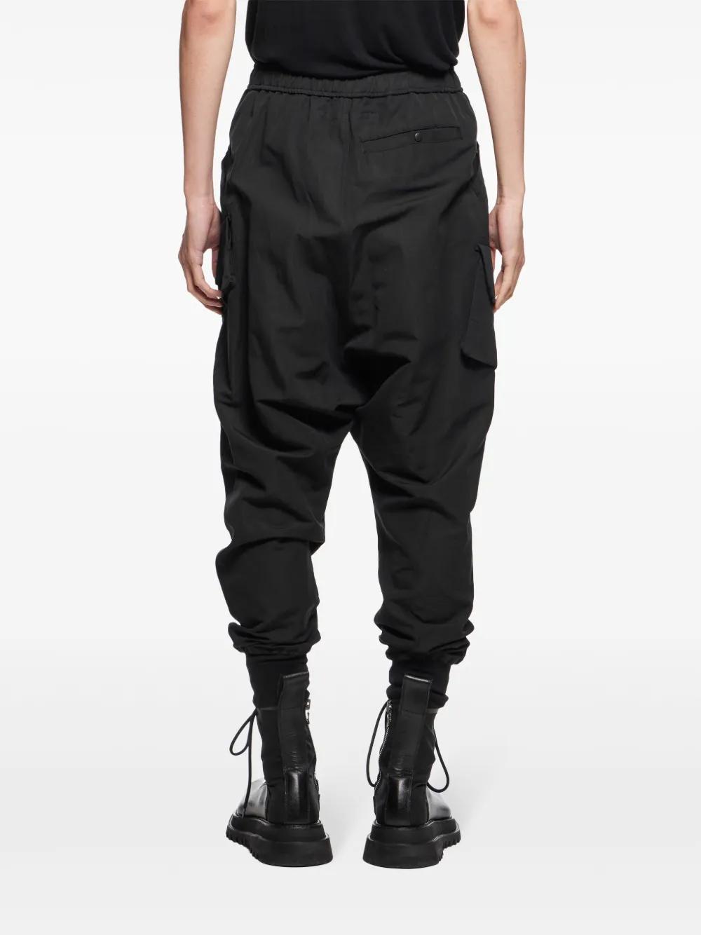 Julius Drop-Crotch Cargo Pants in Black for Men | Lyst UK