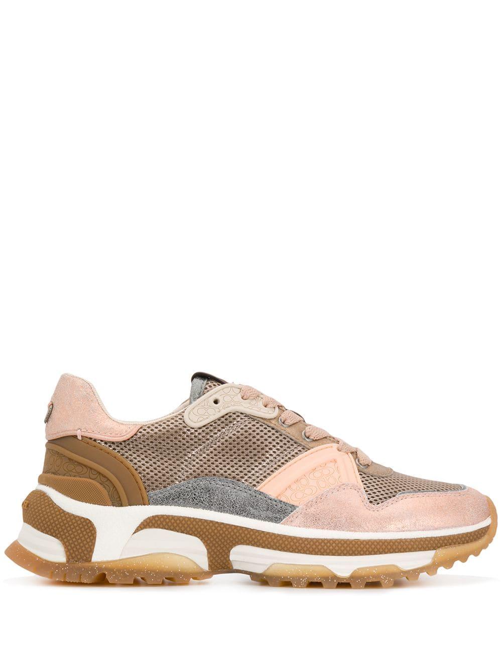 pink chunky sneakers