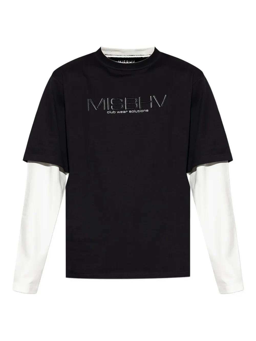 Tシャツ・カットソー MISBHV Men T-shirt Black 250M152 BLACK WHIT Black Logo T-shirt MISBHV - Vitkac AS