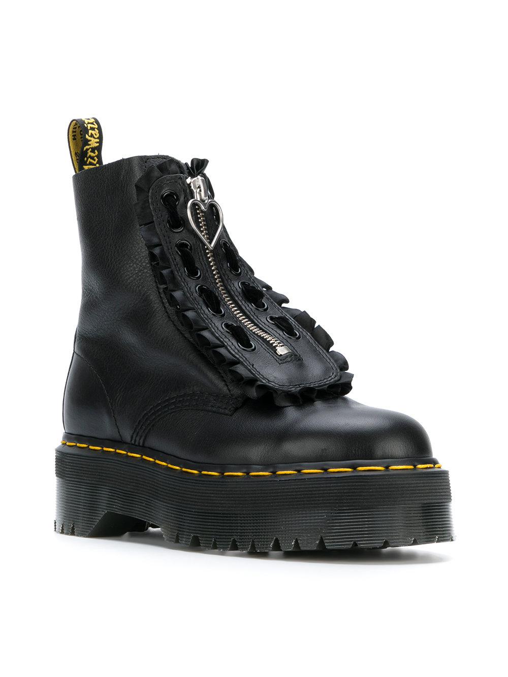 Dr. Martens Leather Lazy Oaf Jungle Boots in Black - Lyst