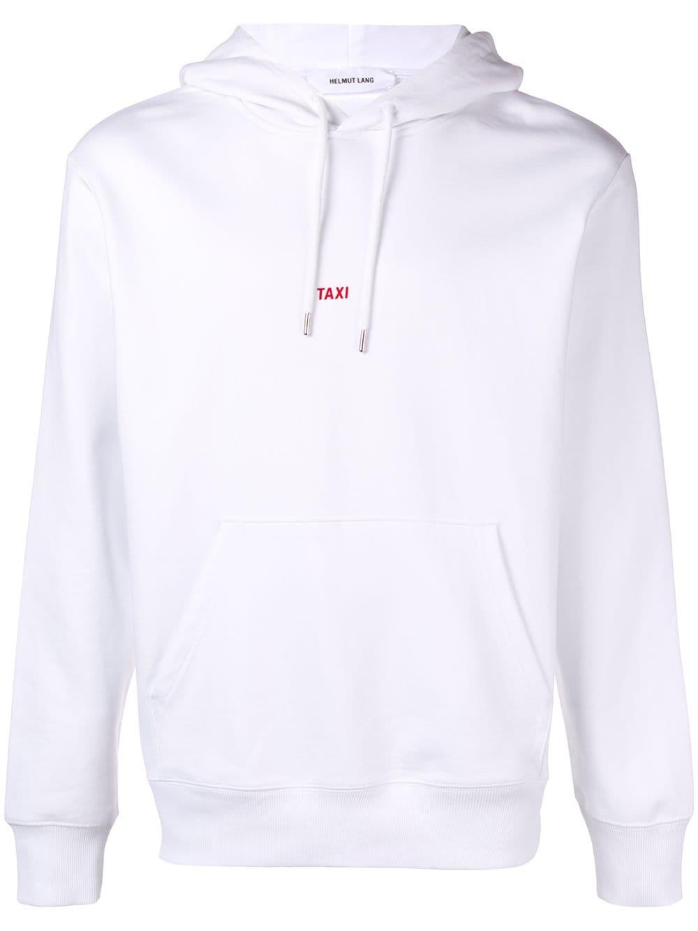 Helmut Lang Paris Taxi Hoodie in White for Men | Lyst