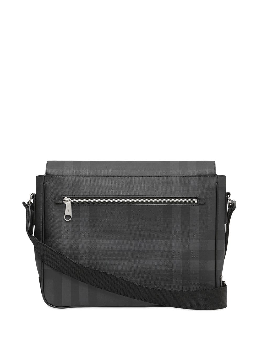 Burberry London Check And Leather Satchel in Dark Charcoal (Gray) for Men |  Lyst