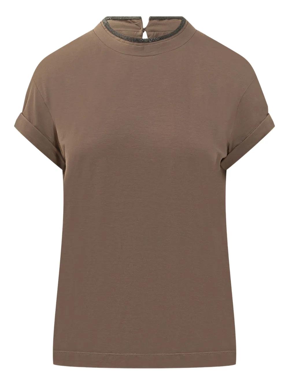 Tシャツ・カットソー BRUNELLO CUCINELLI Brunello Cucinelli Brown Brunello Cucinelli T-shirts for Women | Online Sale up to 49