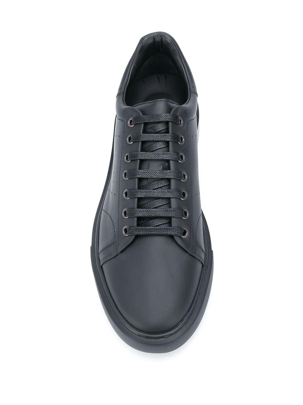 Tagliatore Leather Wade Low-top Sneakers in Black for Men - Lyst