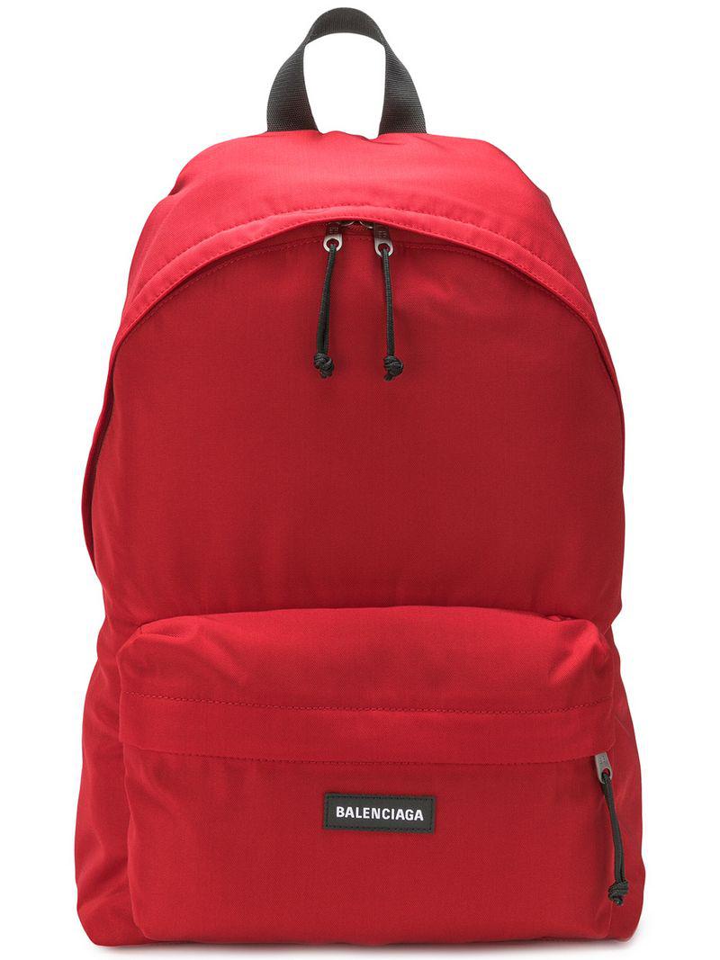 balenciaga backpack red