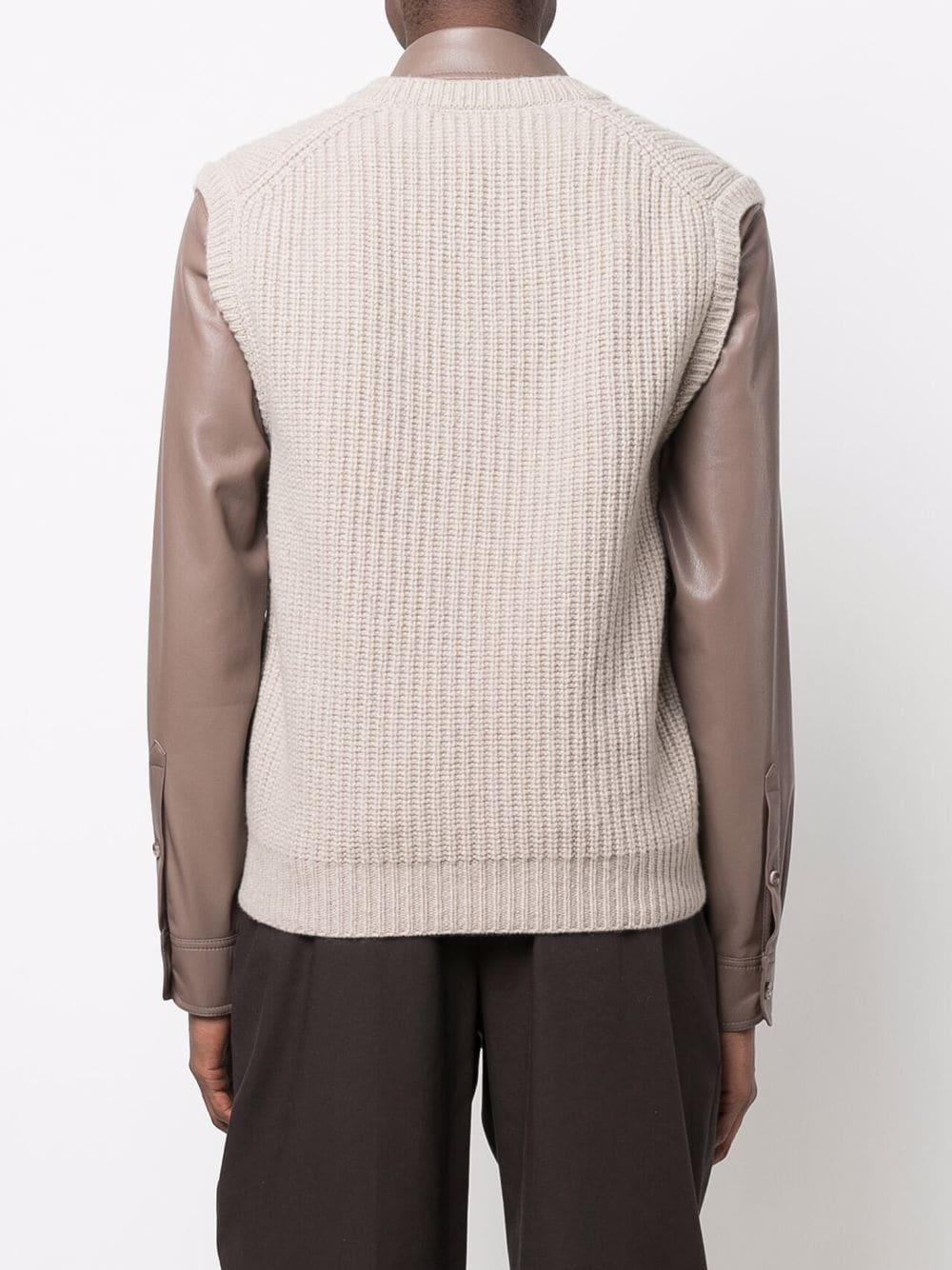 Pull en laine à col rond Laines Nanushka pour homme en coloris Neutre Homme Vêtements Pulls et maille Sweats sans manches 