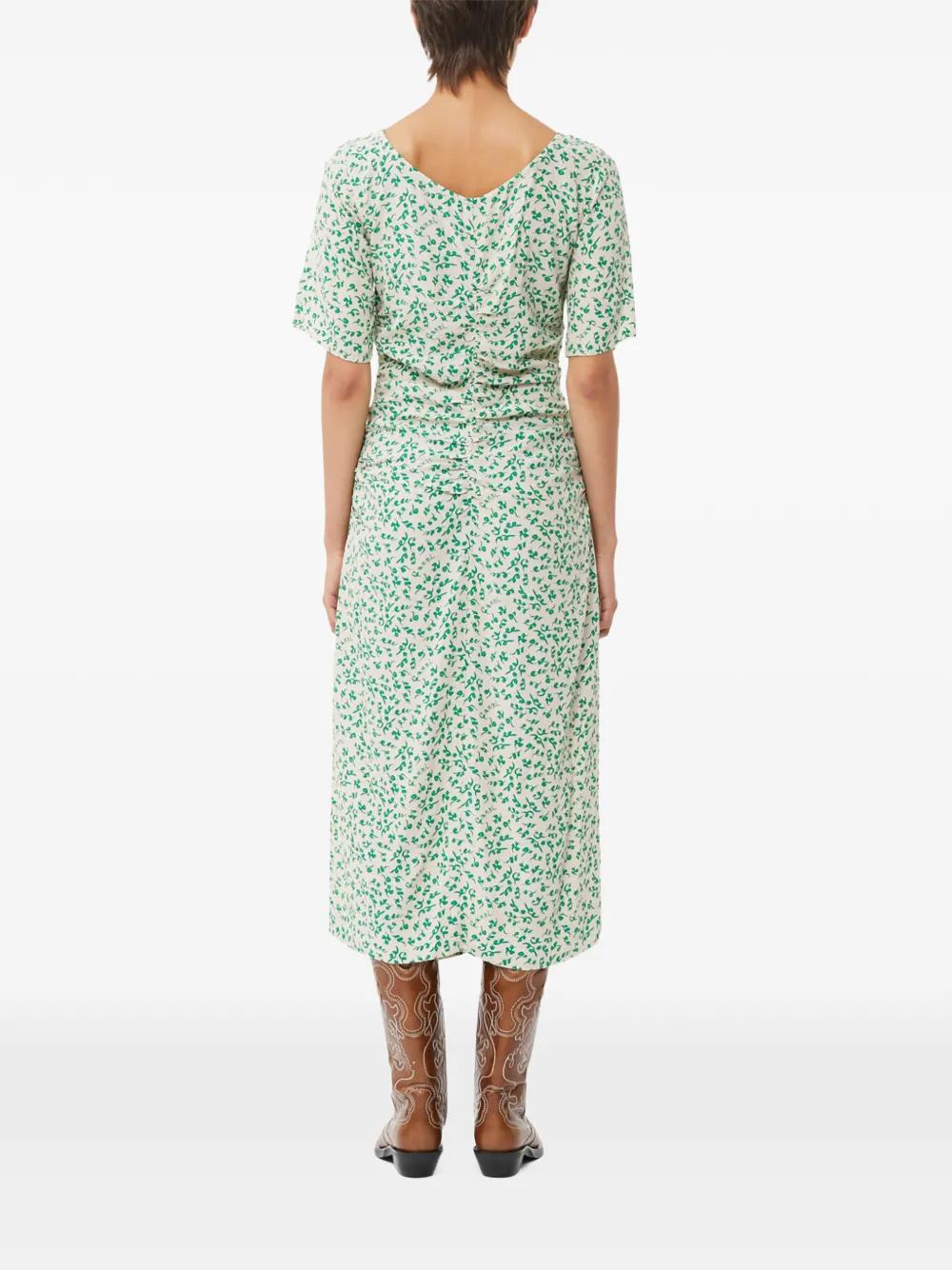 Green Ganni Dresses for Women | Lyst Green Ganni Dresses for Women | Lyst