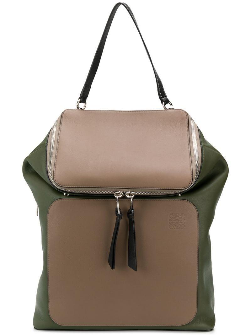 Loewe Leather Goya Backpack in Brown - Lyst
