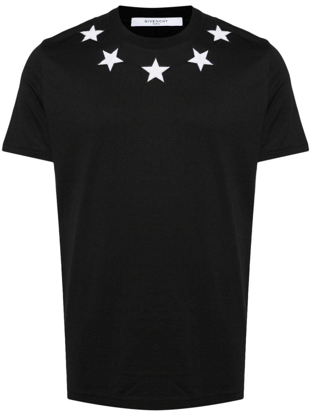 Givenchy Star Neckline T Shirt in Black for Men Lyst UK