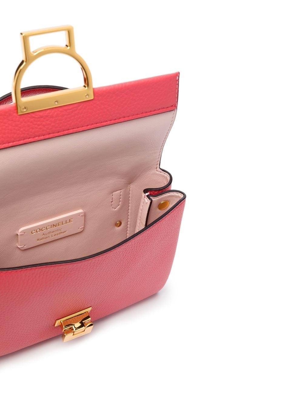 Coccinelle Arlettis Leather Shoulder Bag in Pink | Lyst