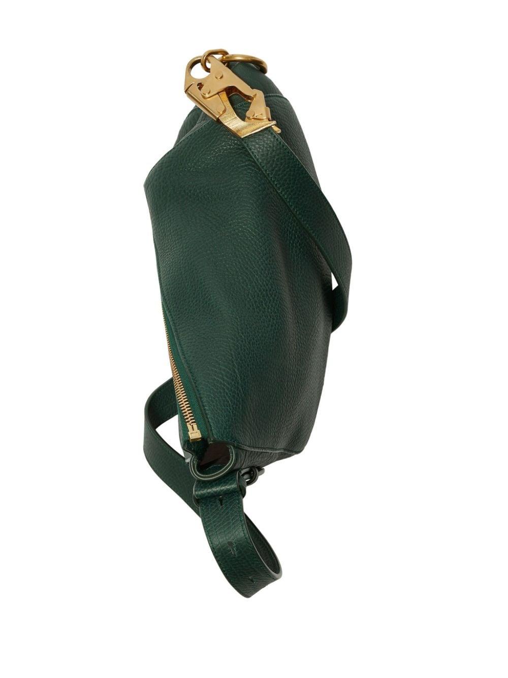 Burberry Small Knight Leather Shoulder Bag - Green