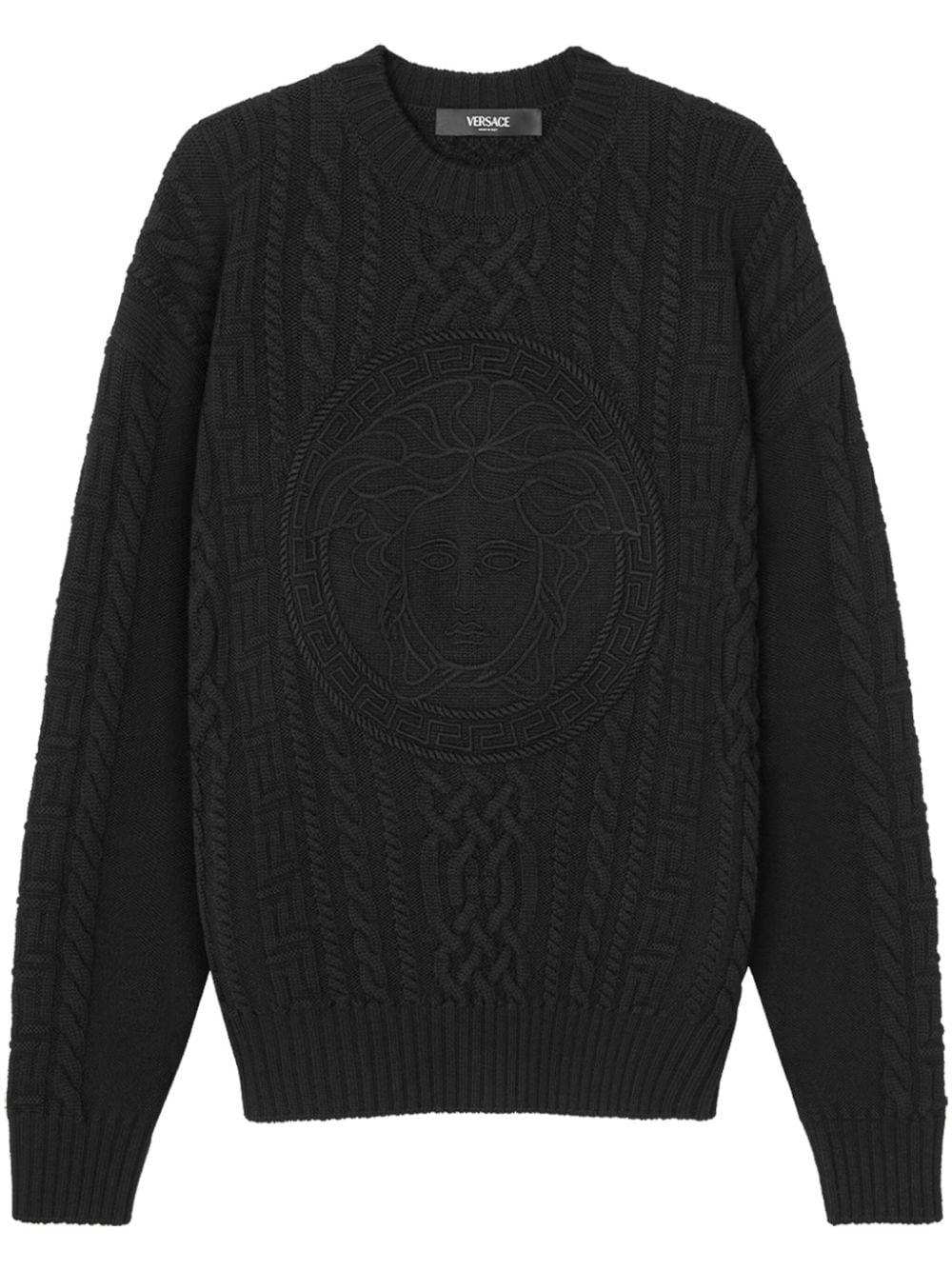 Versace top knitted jumper