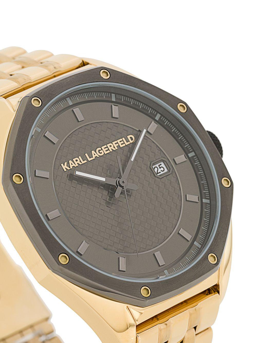 Karl Lagerfeld K/octagon Horloge in het Metallic voor heren | Lyst NL