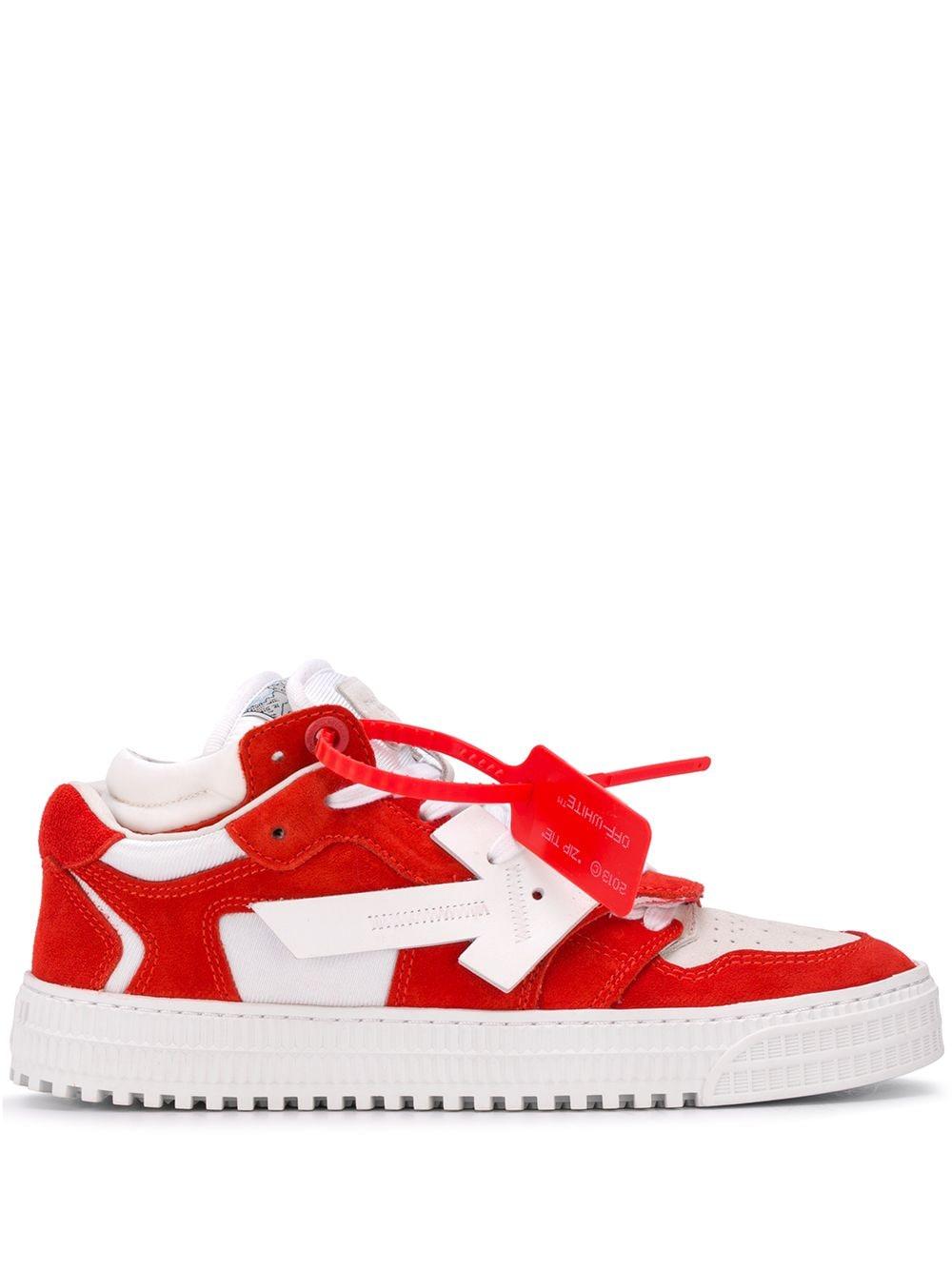 Off-White c/o Virgil Abloh Suede Red And White Off-court 3.0 Sneakers | Lyst