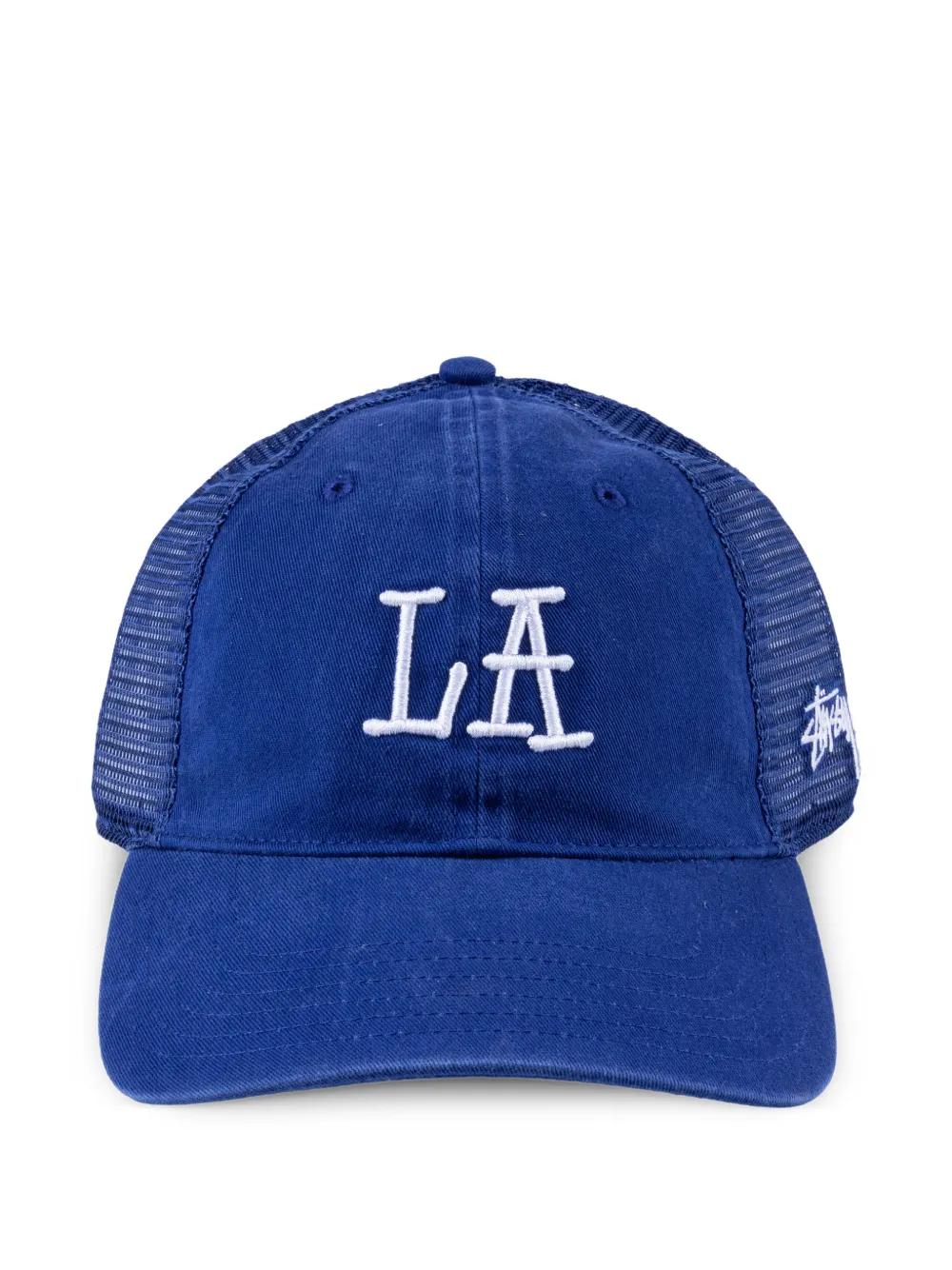 Stussy La Chapter Trucker Cap in Blue for Men | Lyst