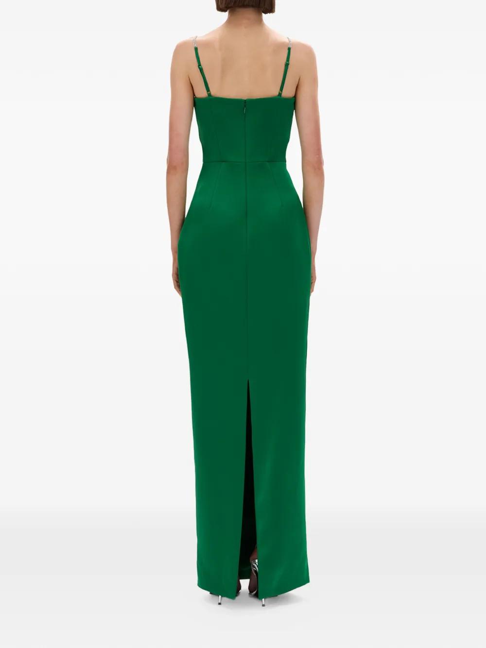 knee length dresses for ladies The Leora Dress Green/Pink Multi / L main image 1