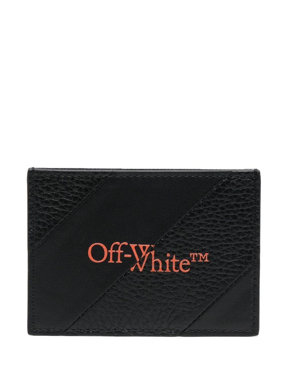 Off-White c/o Virgil Abloh Logo-print Leather Cardholder in Black for Men |  Lyst