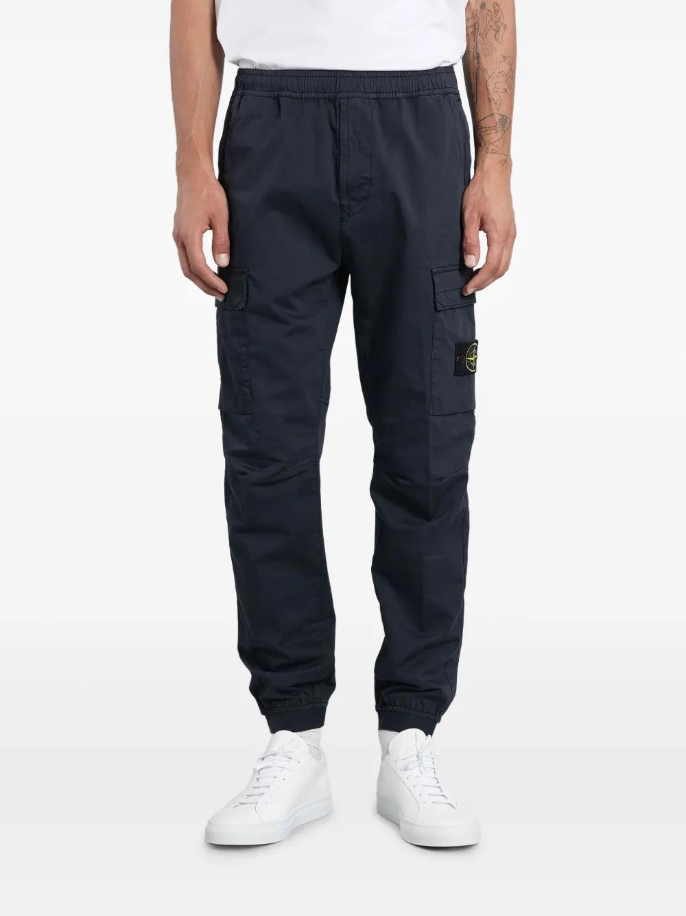 Stone Island Pocket Cargo Pants in Blue for Men Lyst UK
