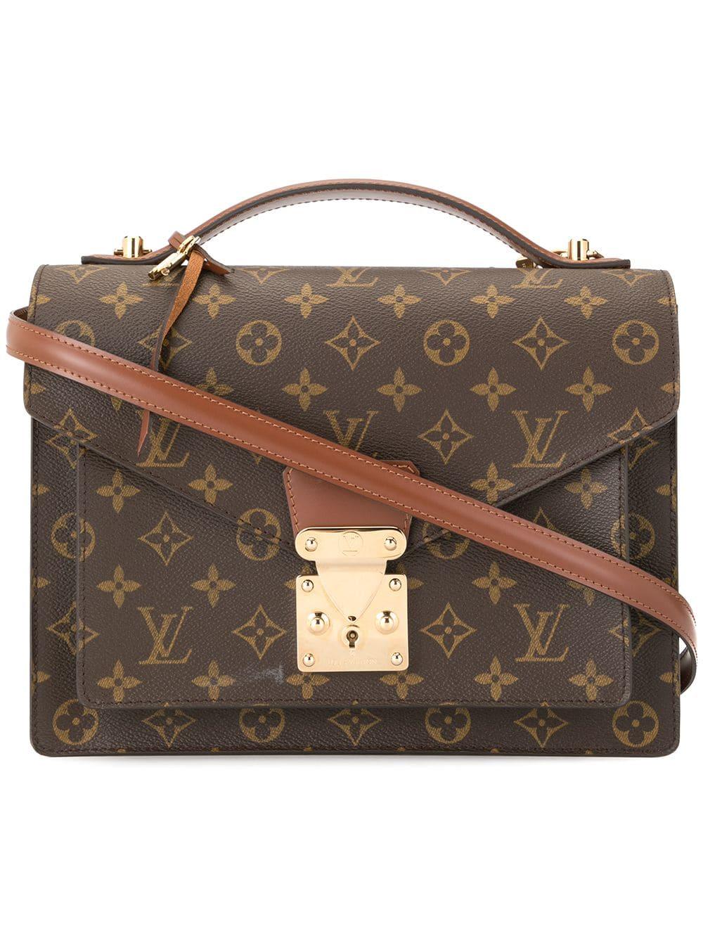 Louis Vuitton Leder &#39;Monceau 28&#39; Handtasche in Braun - Lyst
