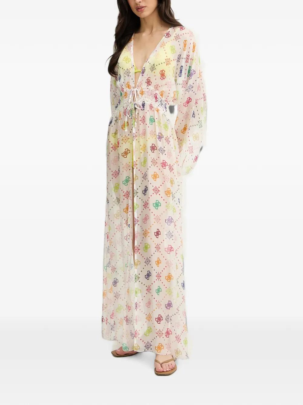 guess beach dress Guess Crochet Knit V-neck Dress