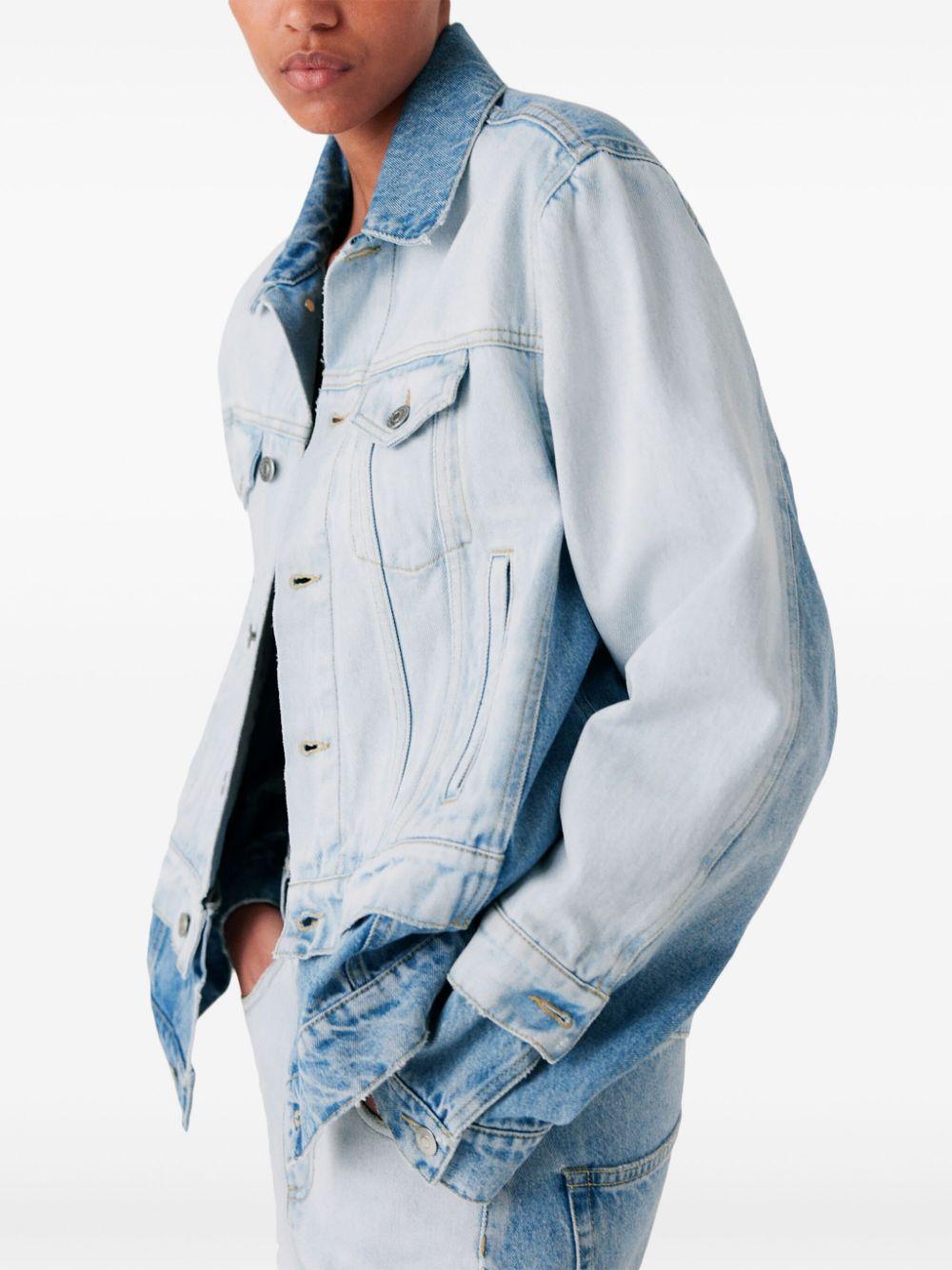 Stella McCartney レディース ブルー バイカラー デニムジャケット  